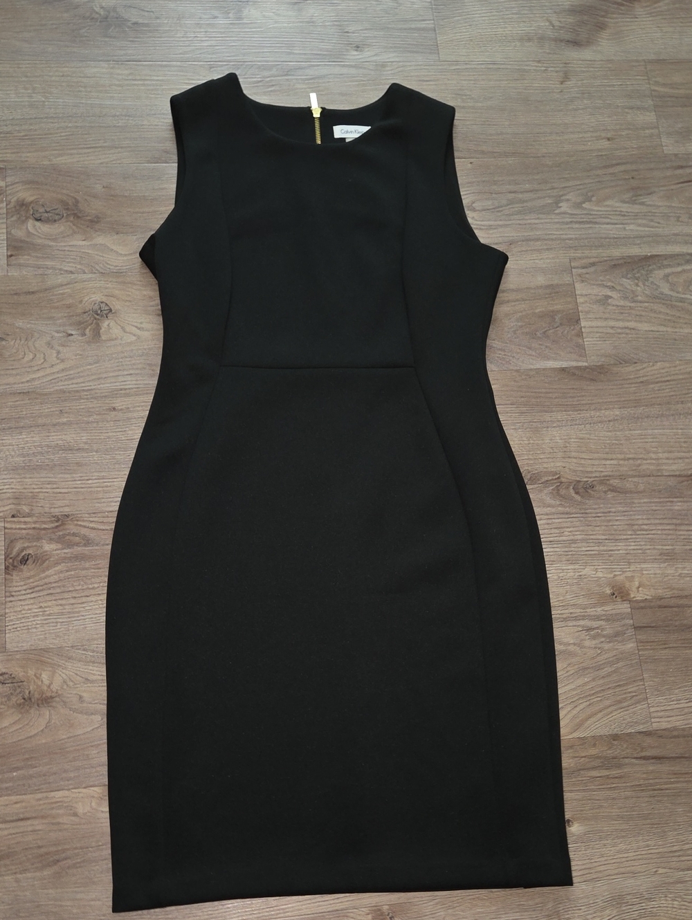 Calvin Klein Black Sleeveless Sheath Dress